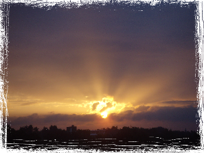 zonsondergang